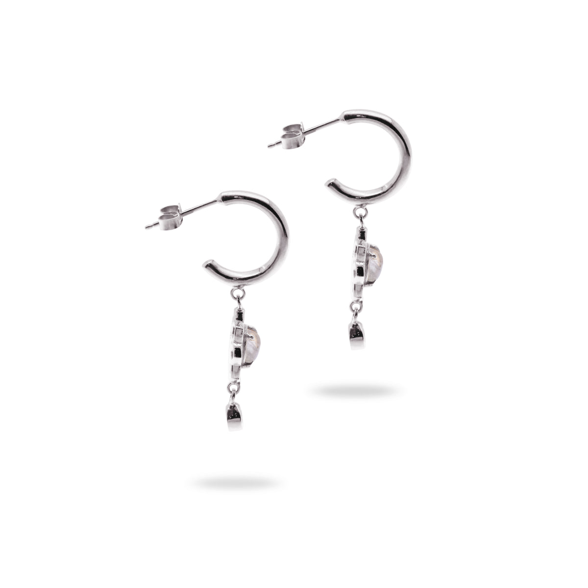 Anting Stud Perak Koleksi Moonstone Sterling Silver 925