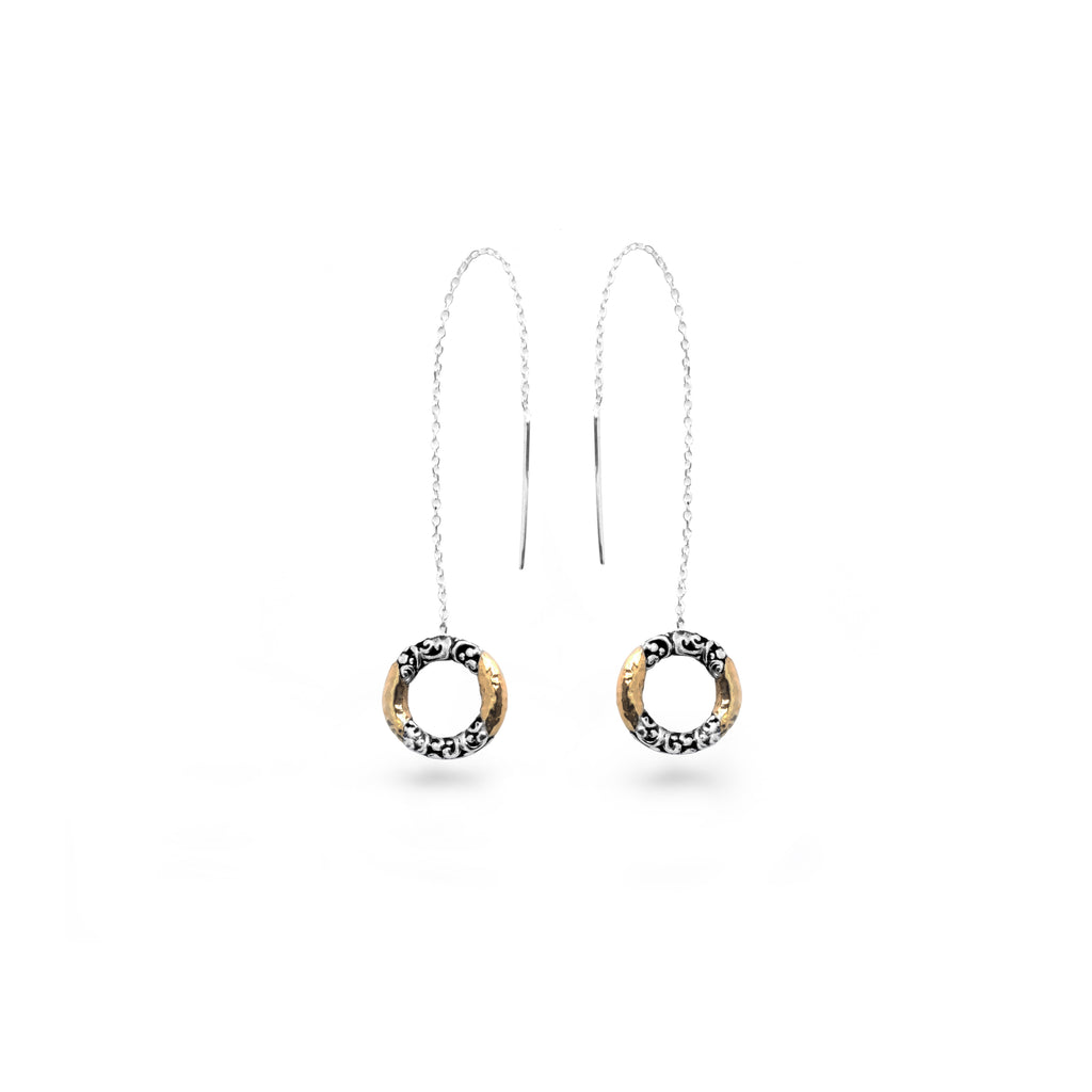 Ayung Collection 925 Silver Large Threader Earrings