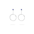 Anting Statement Perak 925 Koleksi Aeon Permata Iolite