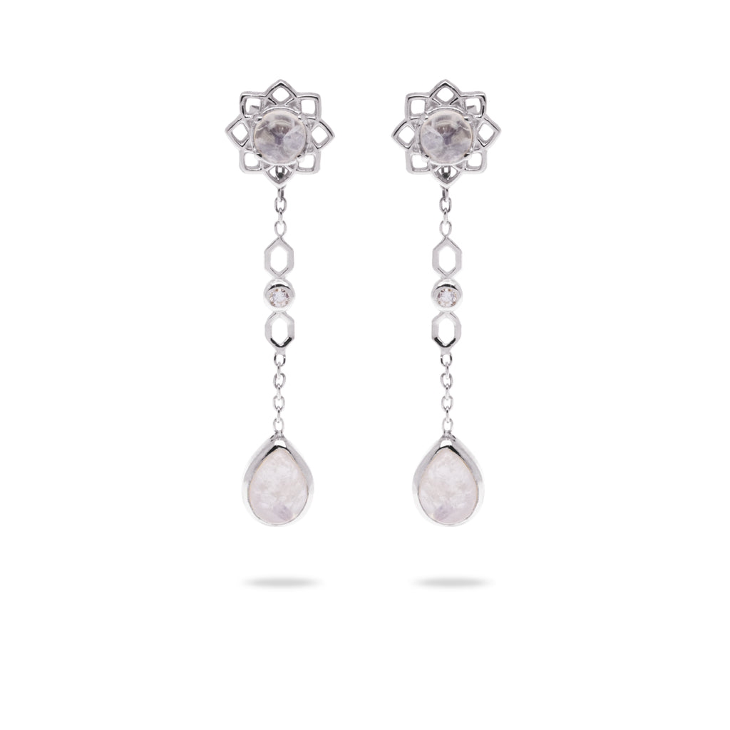 Anting Teardrop Perak Koleksi Moonstone Sterling Silver 925