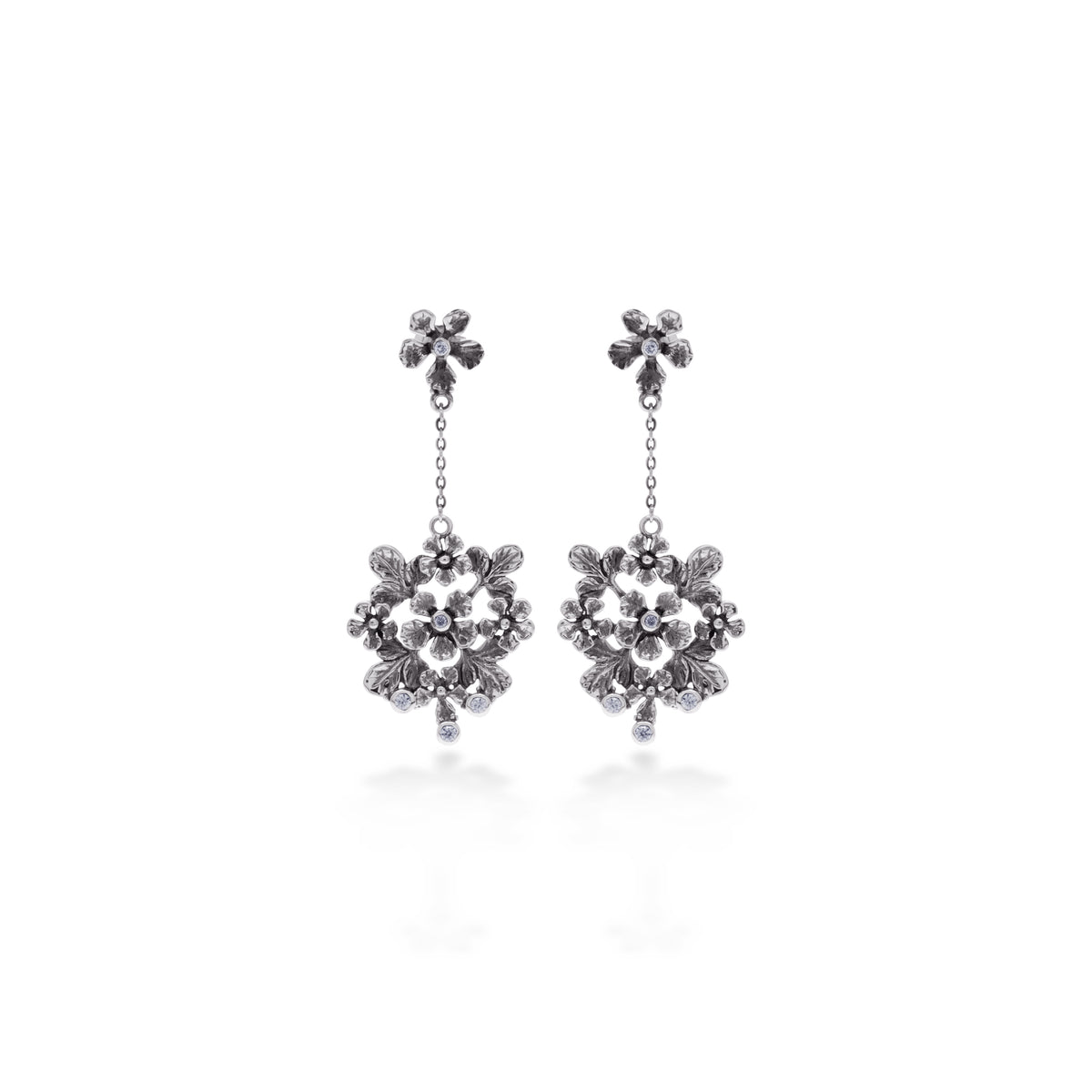 Anting Statment Perak 925 Koleksi Flamboyan