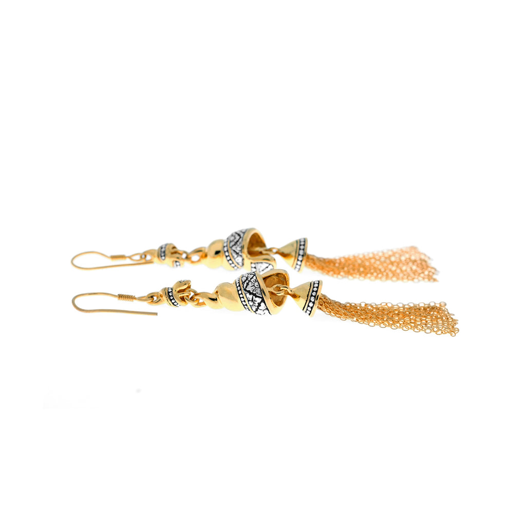 Anting Perak 925 Koleksi Keong Mas Model Double Drop Earrings