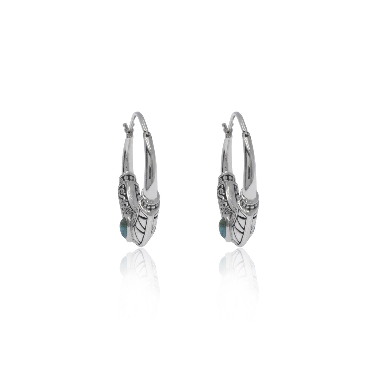 Anting Hoop Koleksi Bohemian Sterling Silver 925