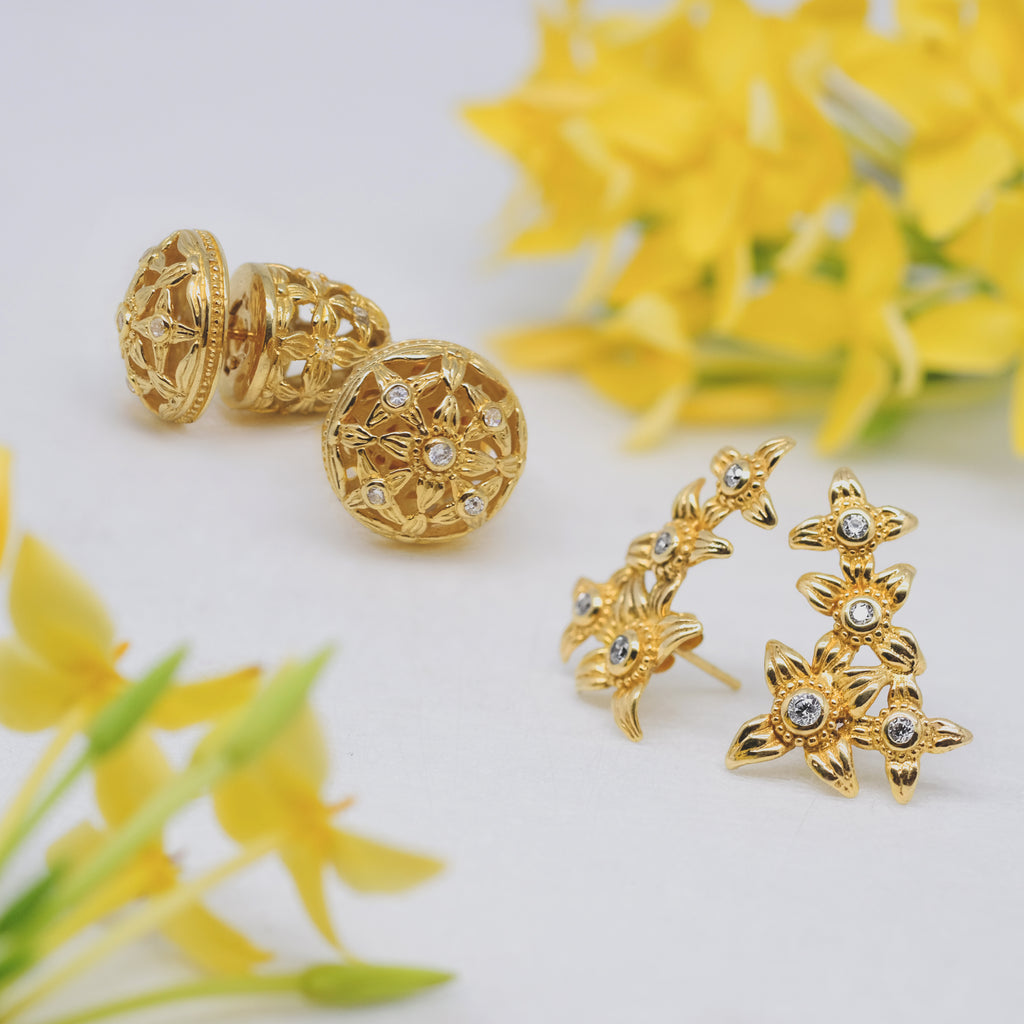 Anting Subeng Besar Perak 925 Koleksi Asoka Sterling Silver