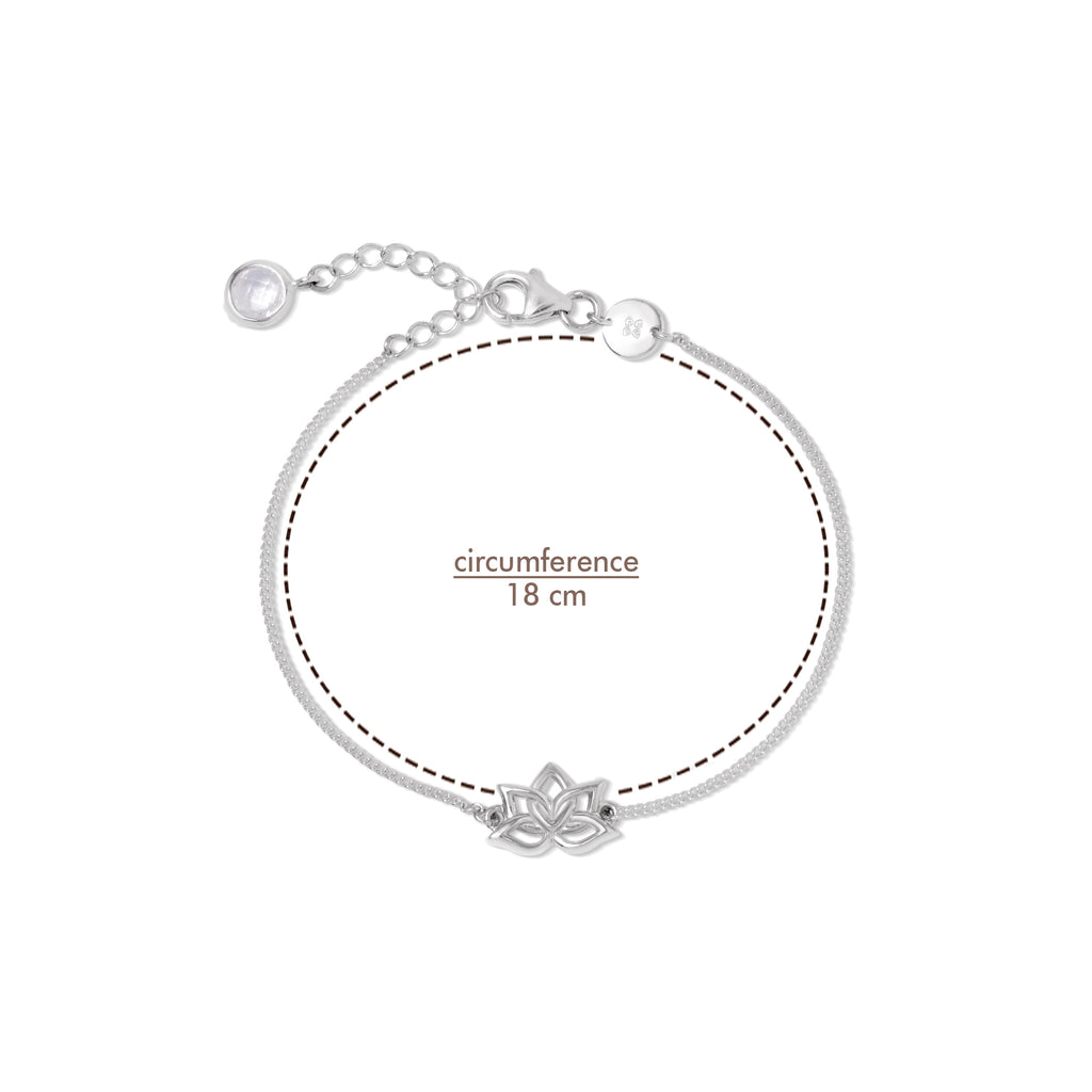 Water Lily Collection Sterling Silver Bracelet