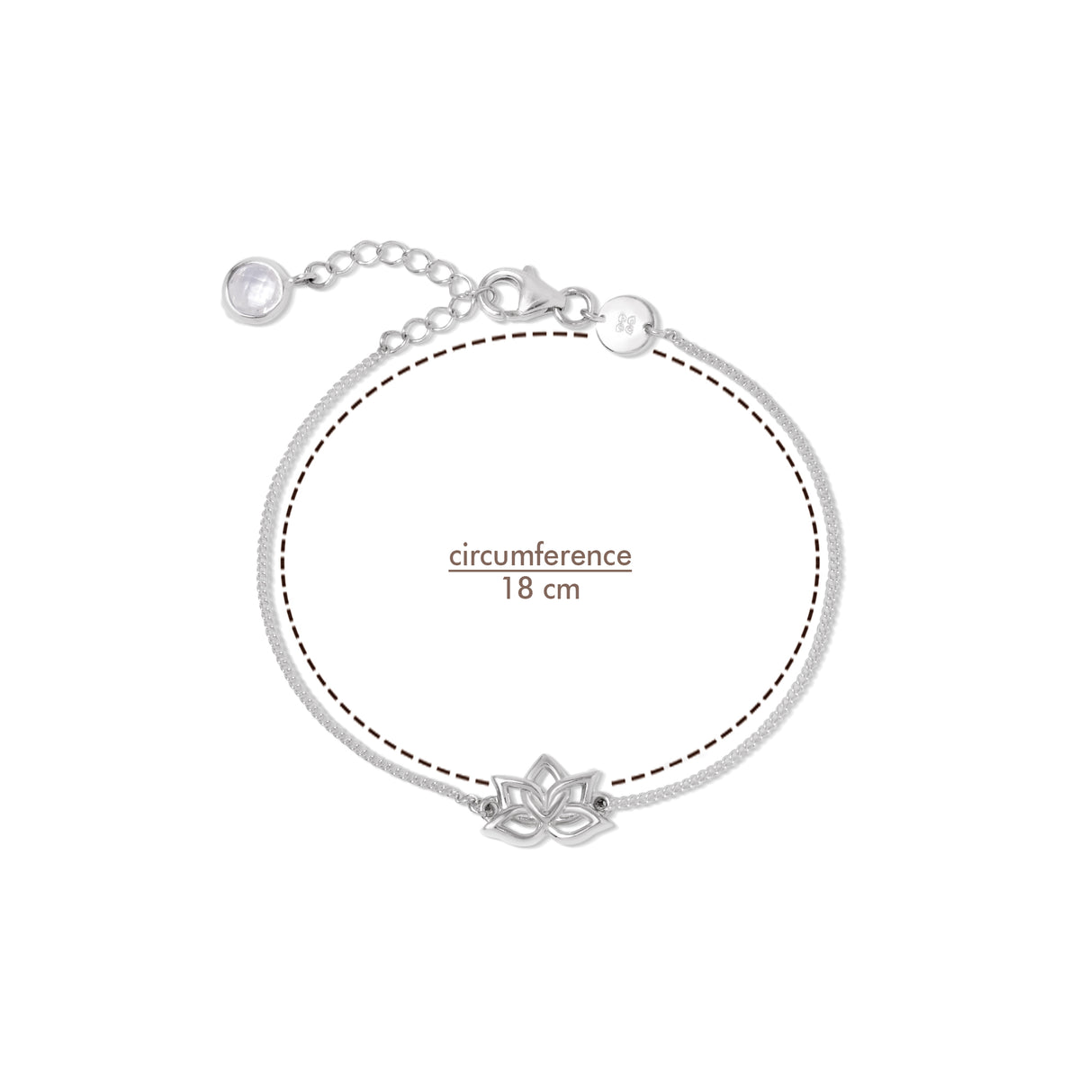 Water Lily Collection Sterling Silver Bracelet