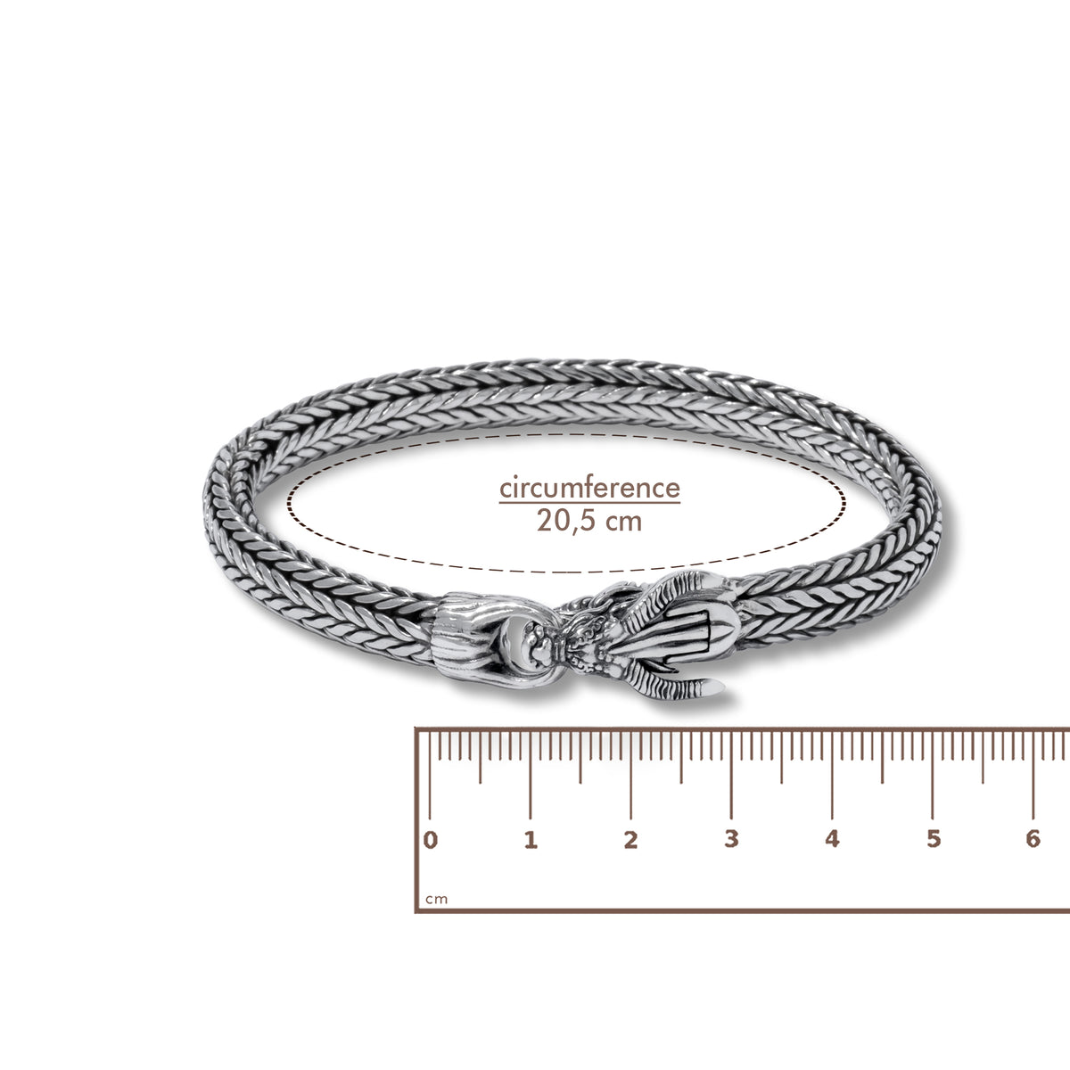 Dragon Sterling Silver 925 Chain Bracelet