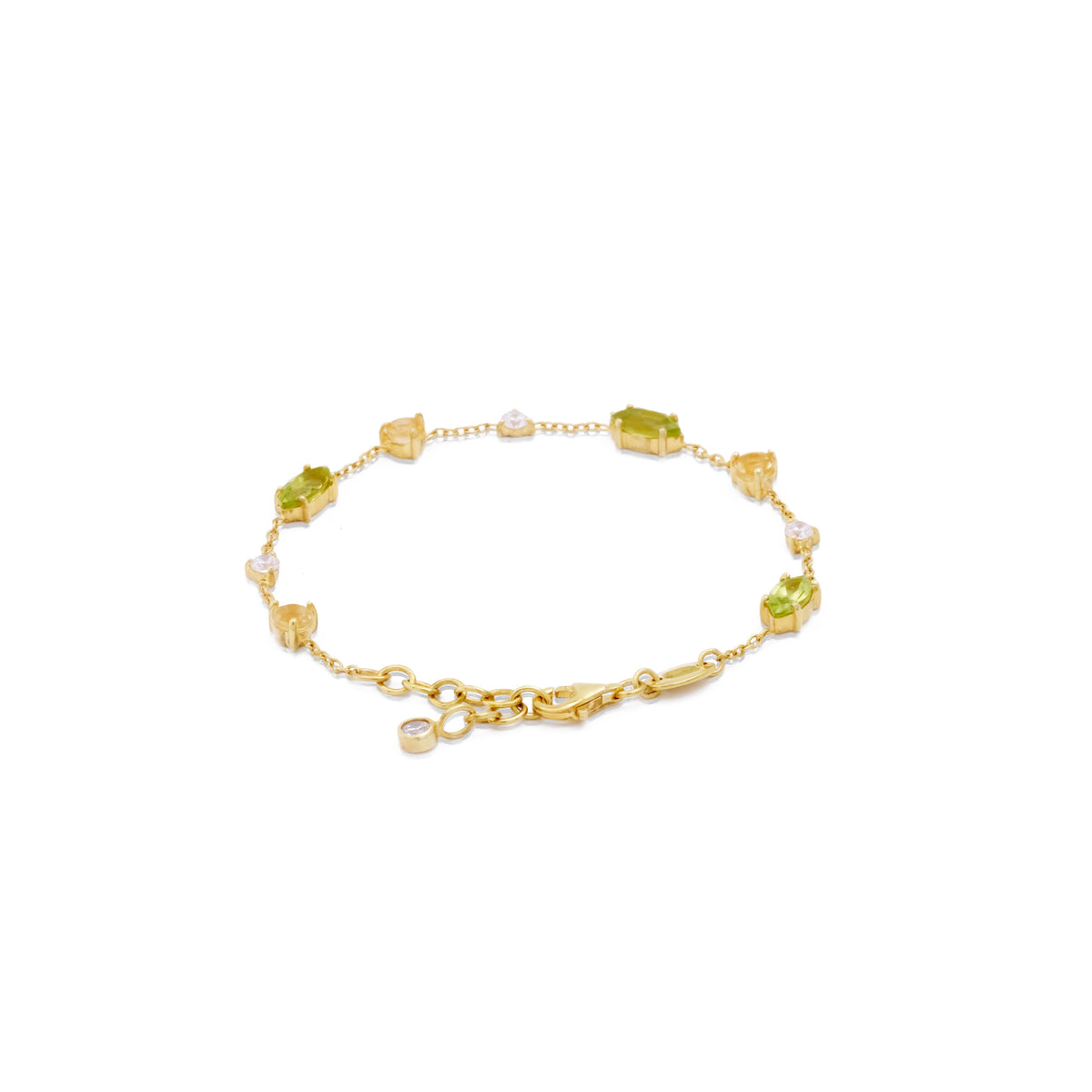 Gelang Koleksi Prong Sterling Silver 925 Gold Plated