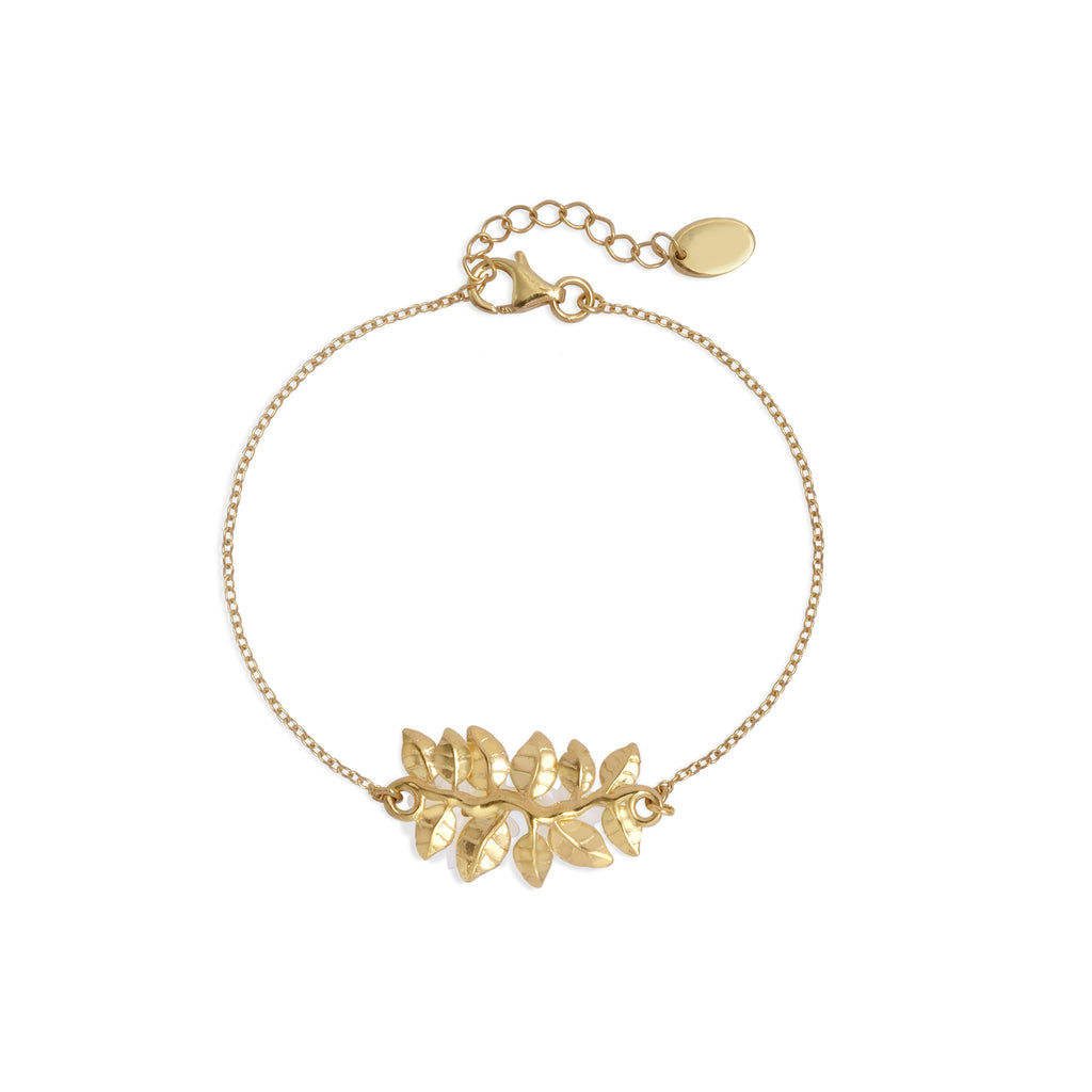Gelang Rantai Perak Koleksi Mutiara Melati Sterling Silver 925 Gold Plated