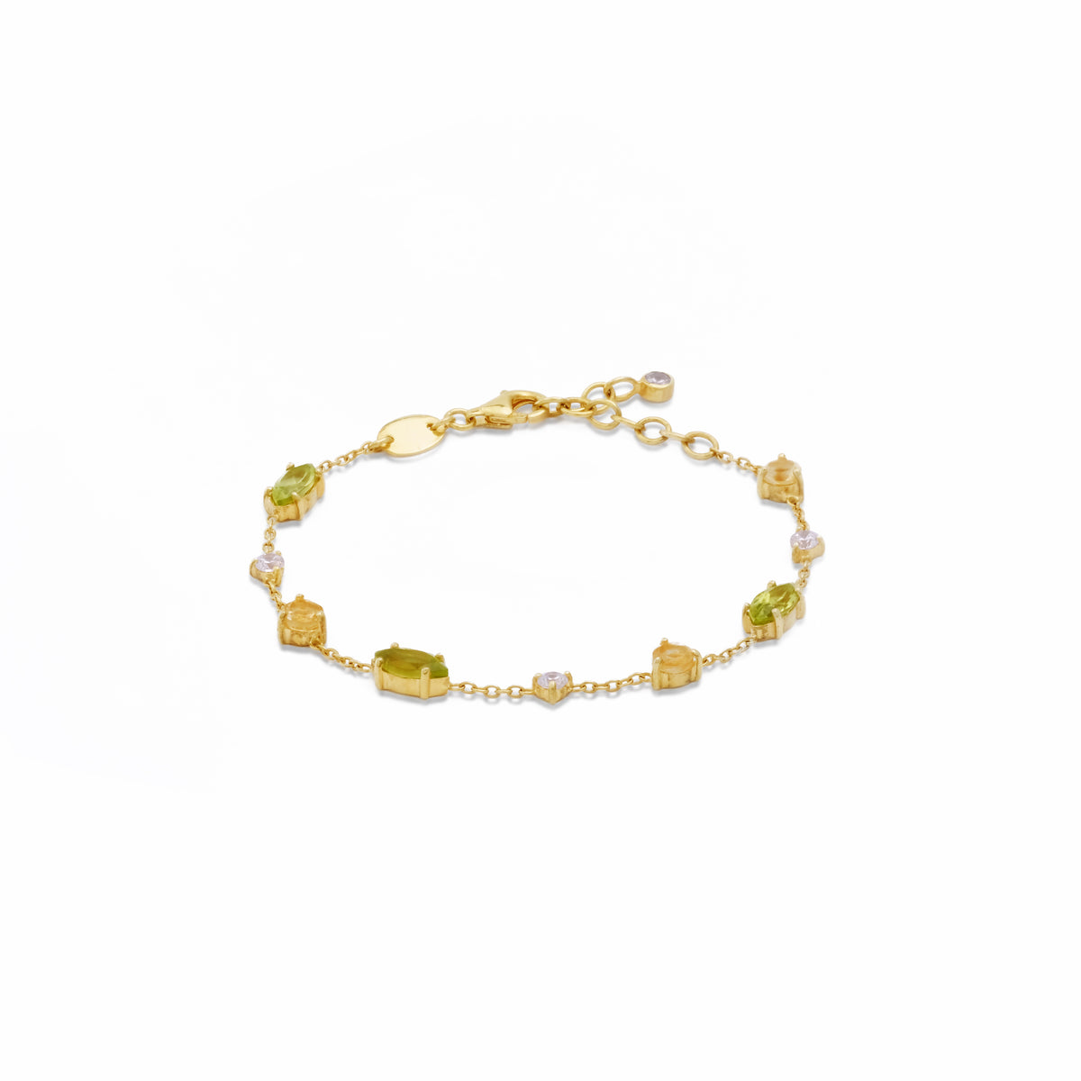 Gelang Koleksi Prong Sterling Silver 925 Gold Plated