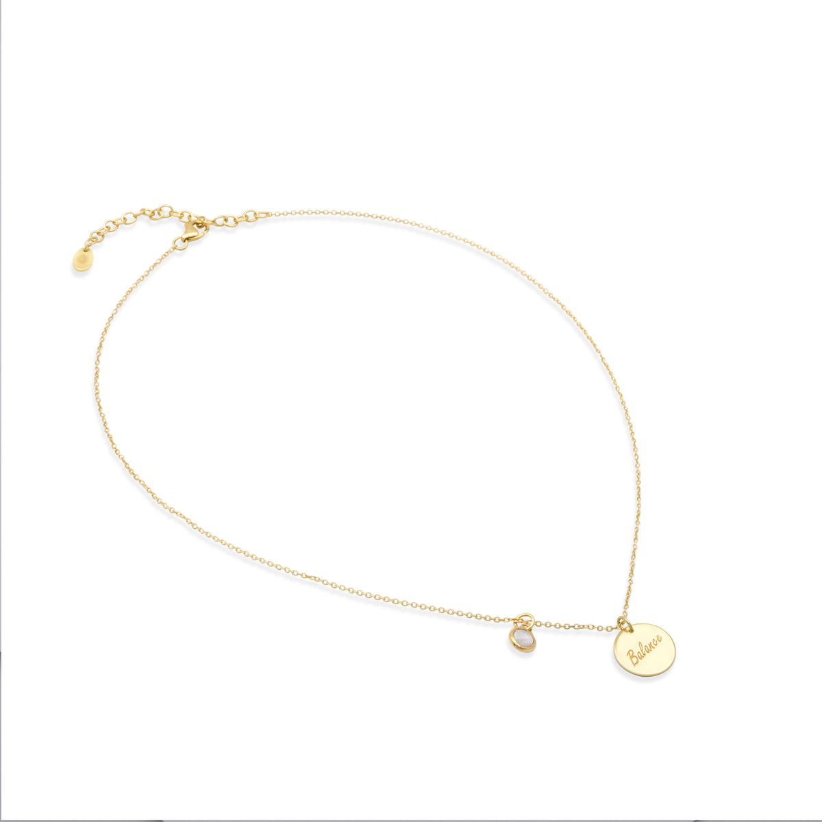 Kalung Rantai Koleksi Mantra Balance Sterling Silver 925 Gold Plated