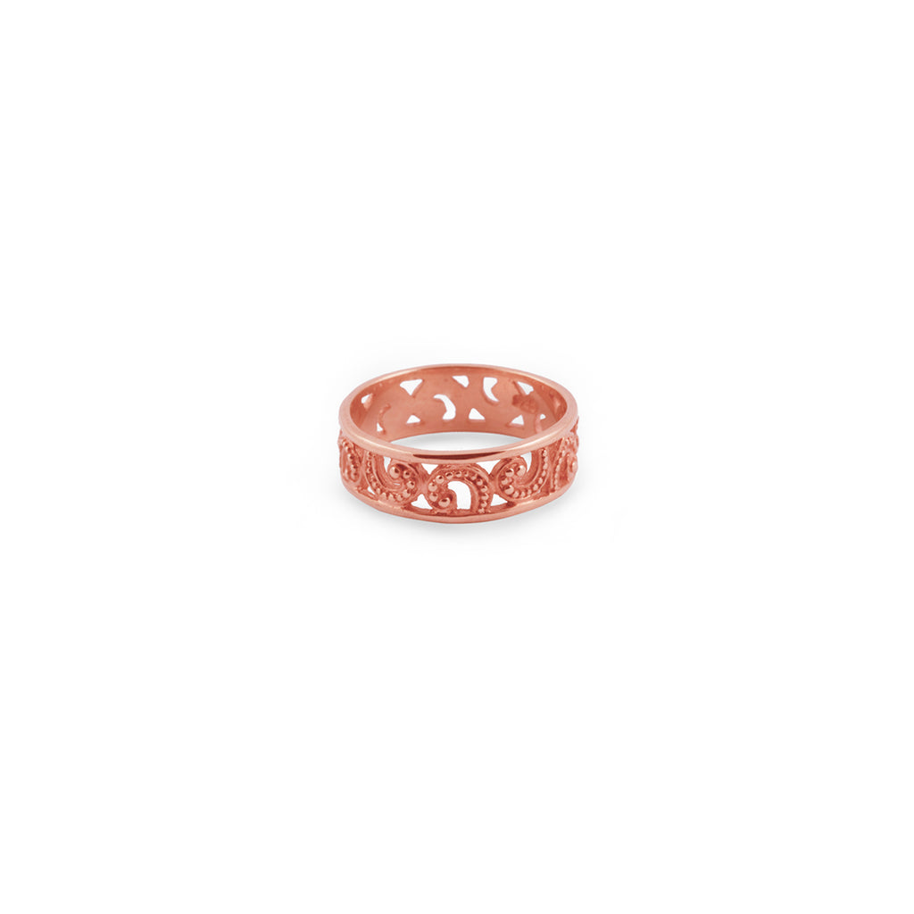 Small Band Ring 925 Silver Ombak Segara Collection Sterling Silver