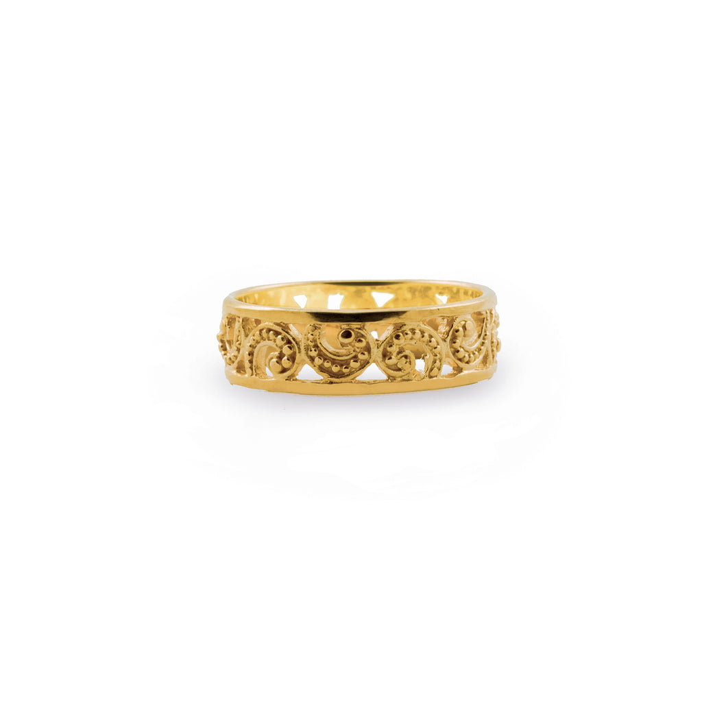 Small Band Ring 925 Silver Ombak Segara Collection Sterling Silver