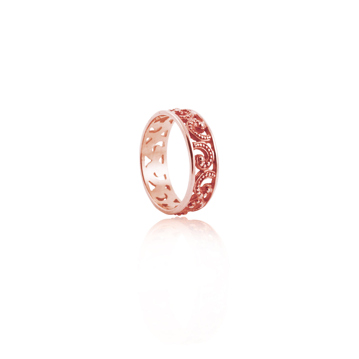 Small Band Ring 925 Silver Ombak Segara Collection Sterling Silver