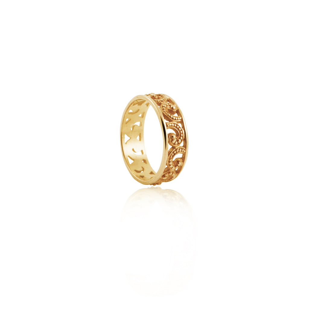 Small Band Ring 925 Silver Ombak Segara Collection Sterling Silver