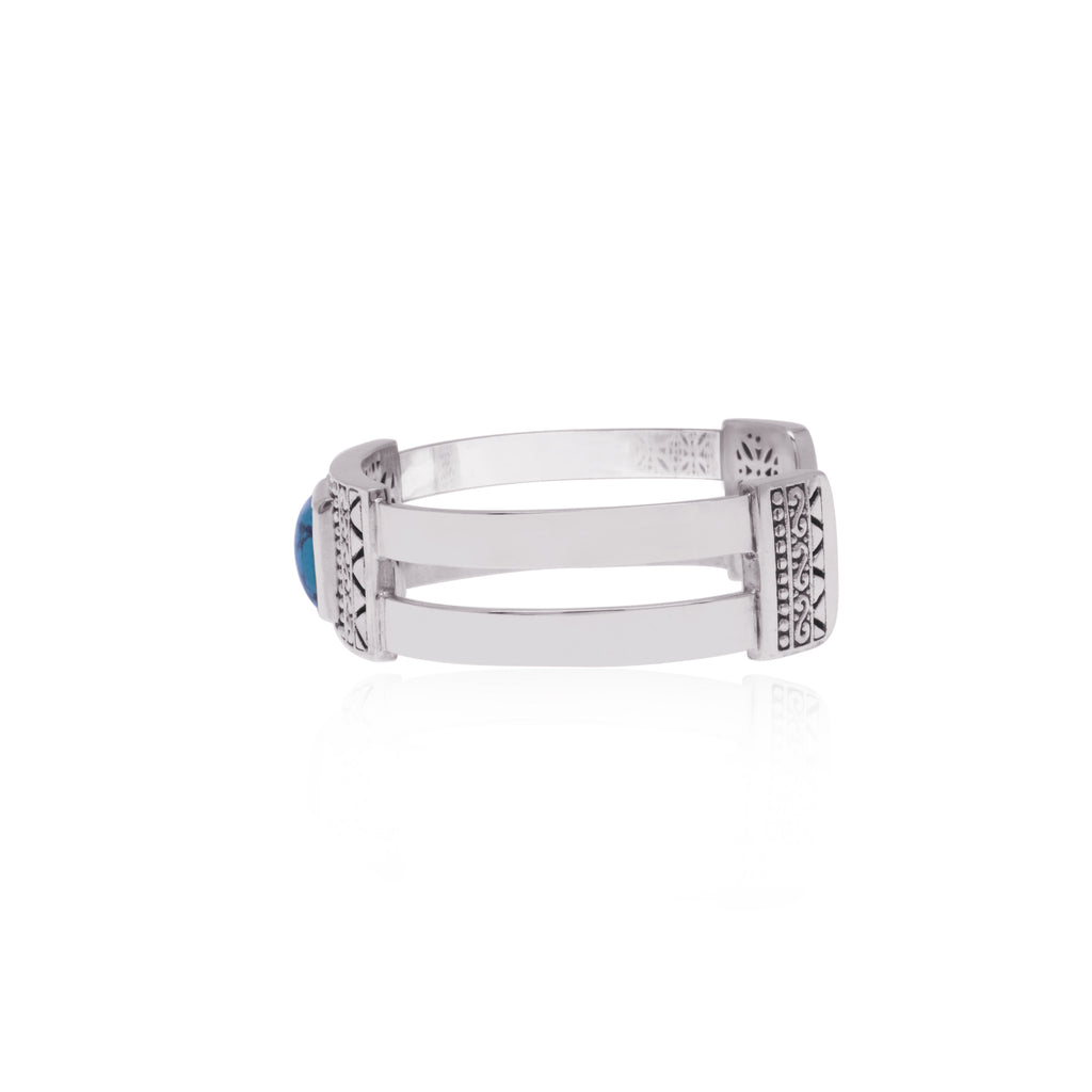 Small Bohemian Collection 925 Sterling Silver Bangle