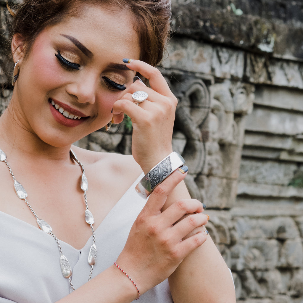 925 Silver Necklace Indonesian Batik Collection