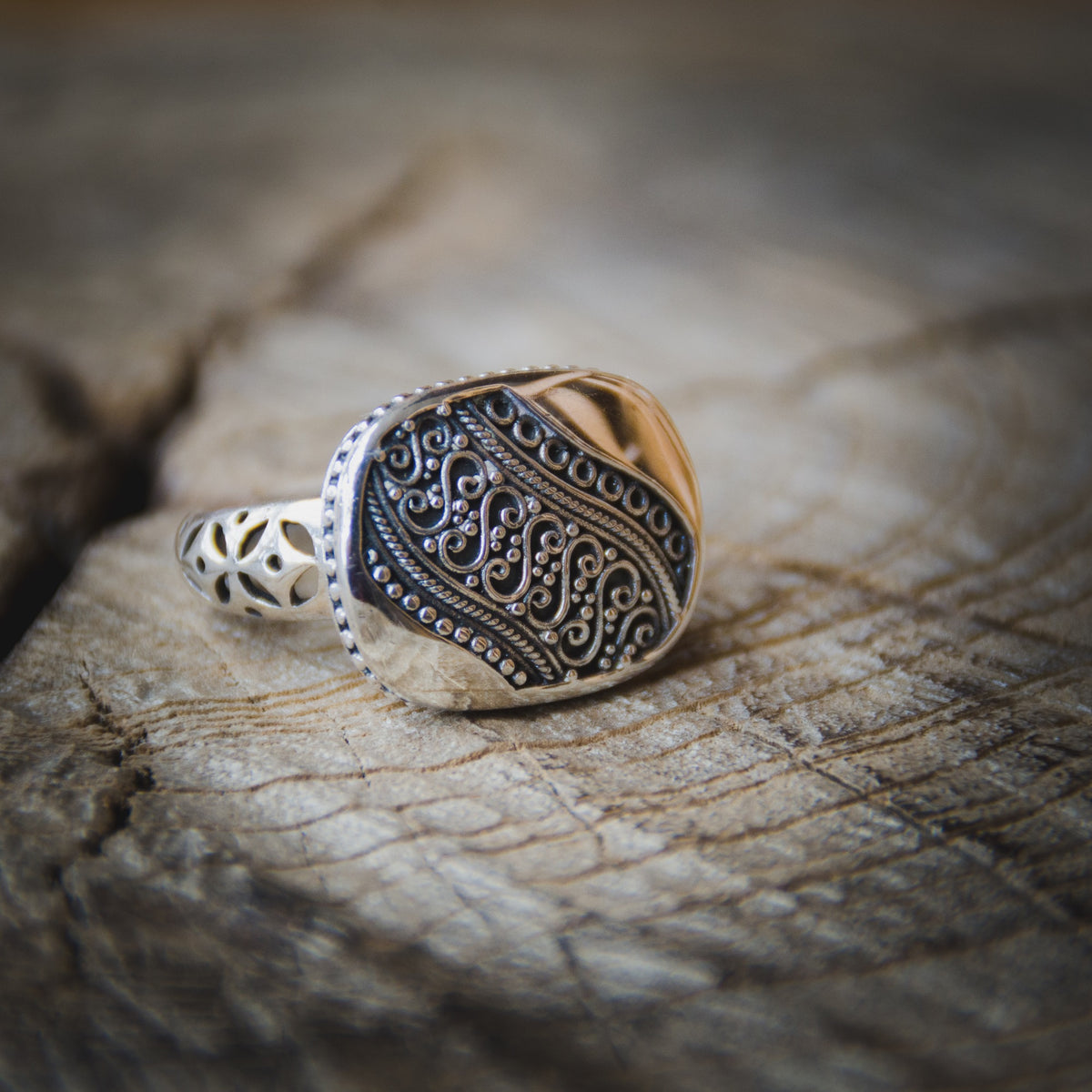 Cincin Cocktail Koleksi Batik Indonesia Sterling Silver 925