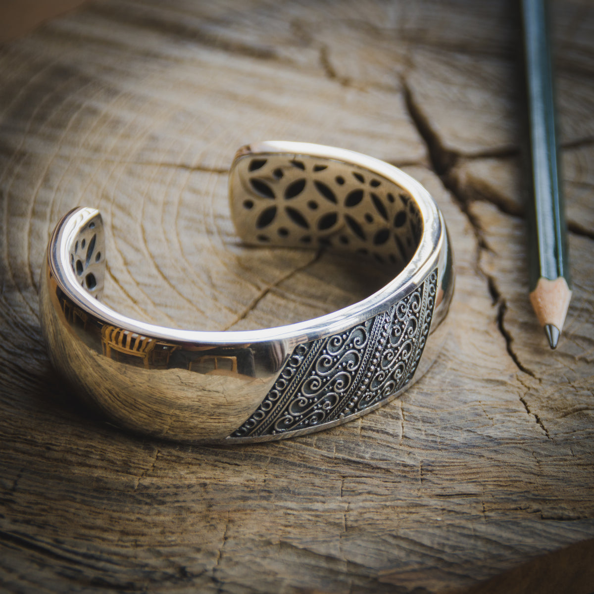 Indonesia Batik Collection Bangle Sterling Silver 925