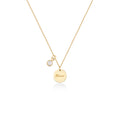 Kalung Rantai Koleksi Mantra Blessed Sterling Silver 925 Gold Plated
