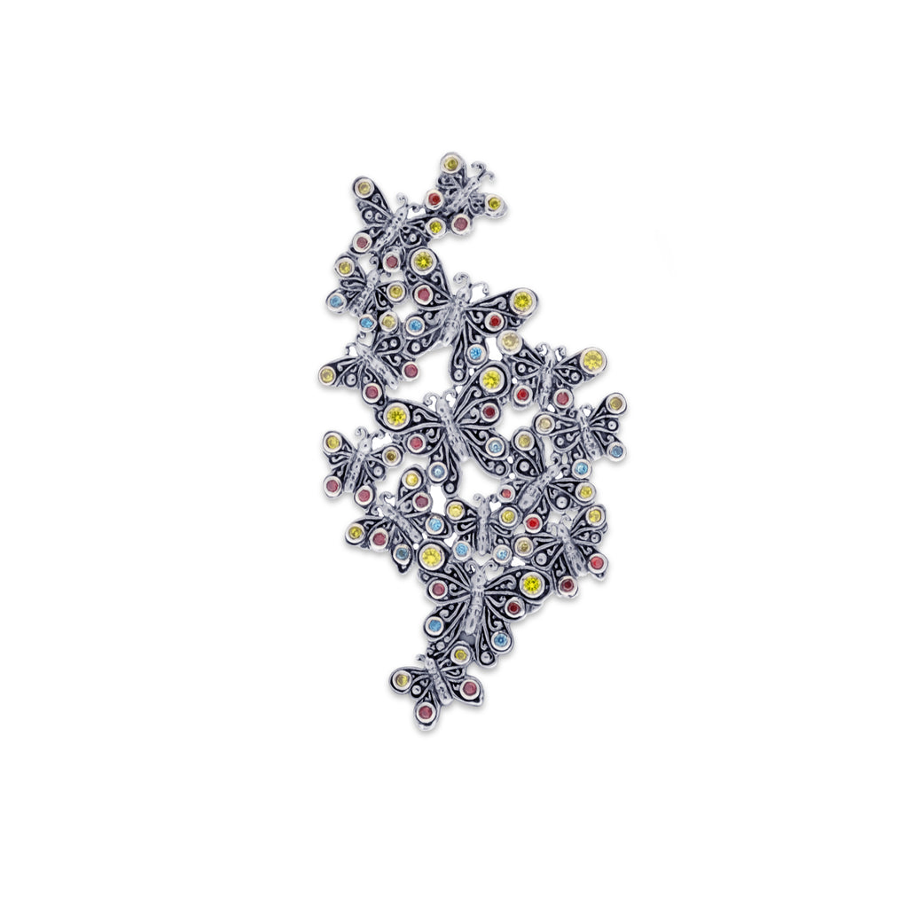Bross Double Perak Koleksi Kupu Kupu Sterling Silver 925