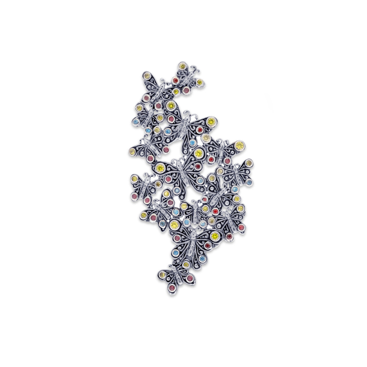 Bross Double Perak Koleksi Kupu Kupu Sterling Silver 925