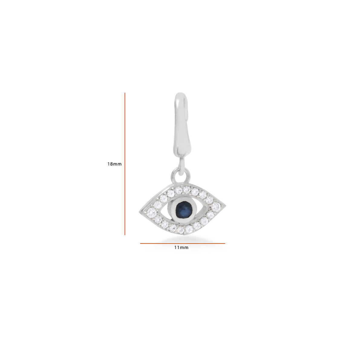 Charm Perak Koleksi Evil Eye Sterling Silver 925