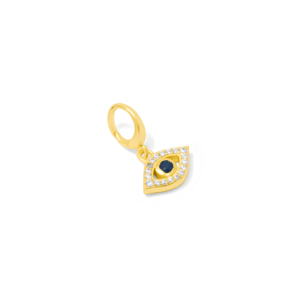 Charm Perak Koleksi Evil Eye Sterling Silver 925 Gold Plated