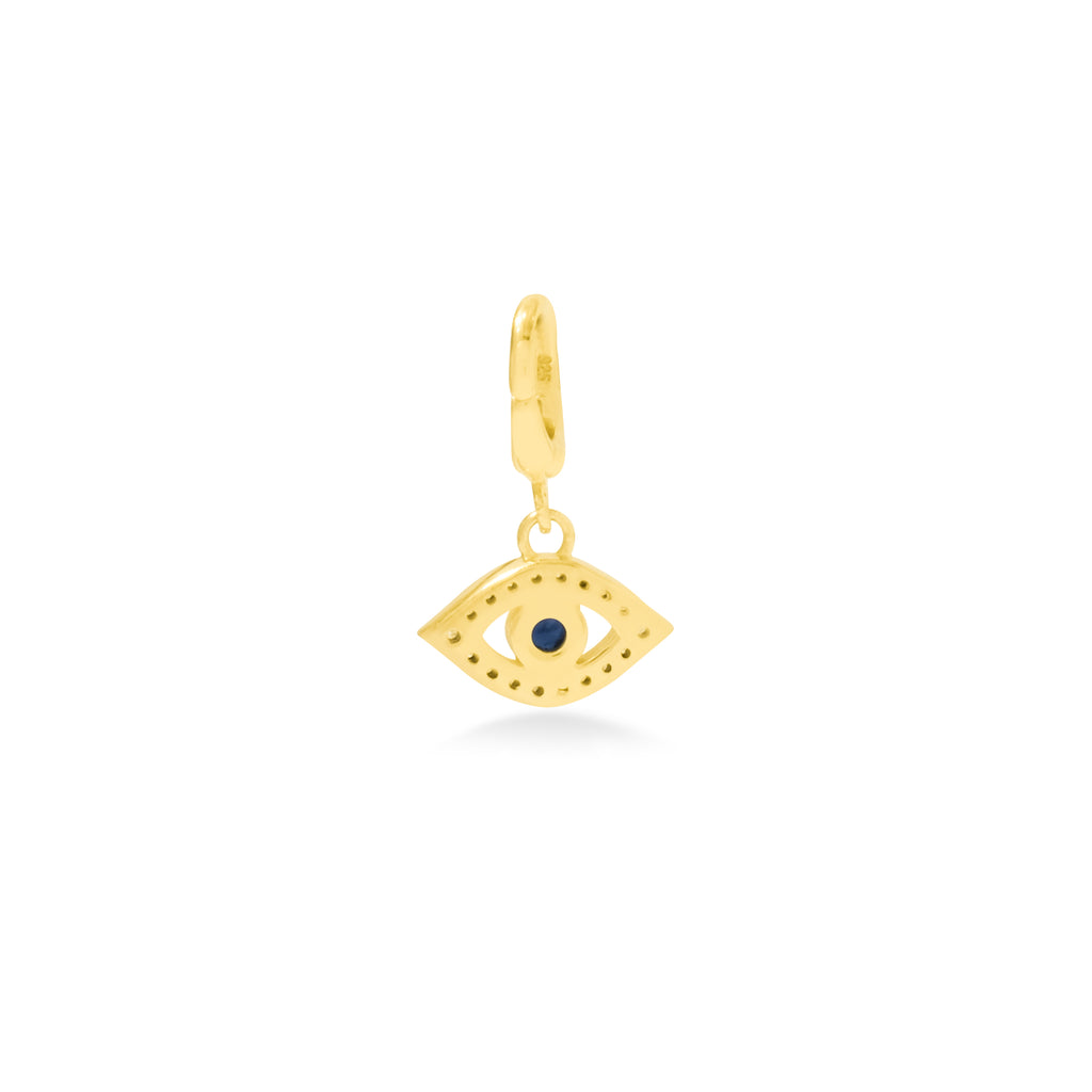 Charm Perak Koleksi Evil Eye Sterling Silver 925 Gold Plated