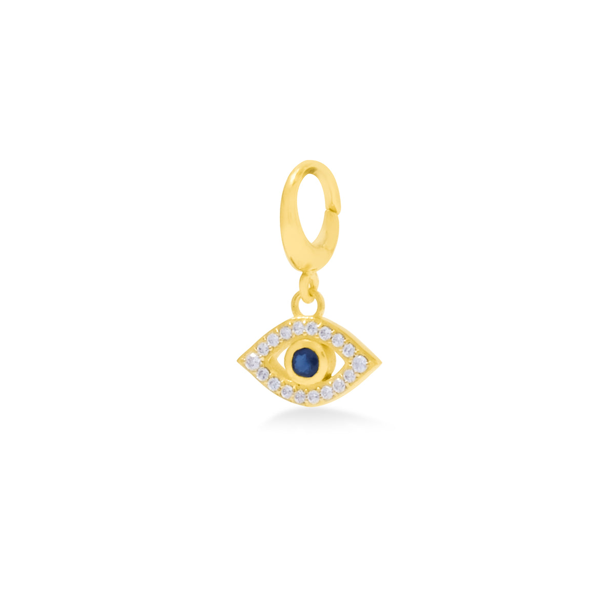 Charm Perak Koleksi Evil Eye Sterling Silver 925 Gold Plated