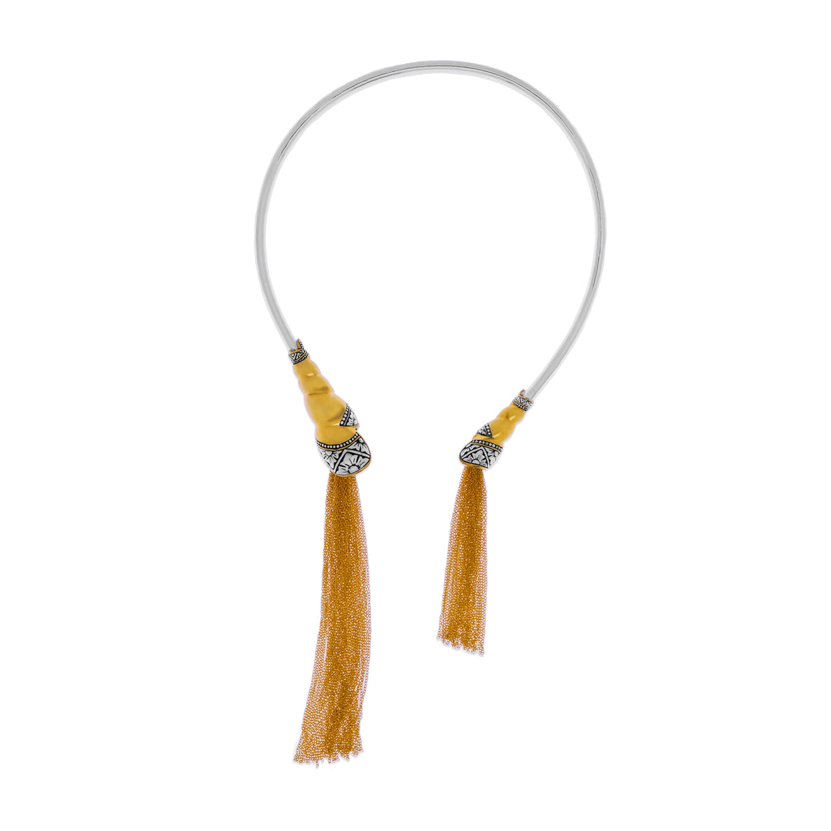 Kalung Choker Perak 925 Koleksi Keong Emas