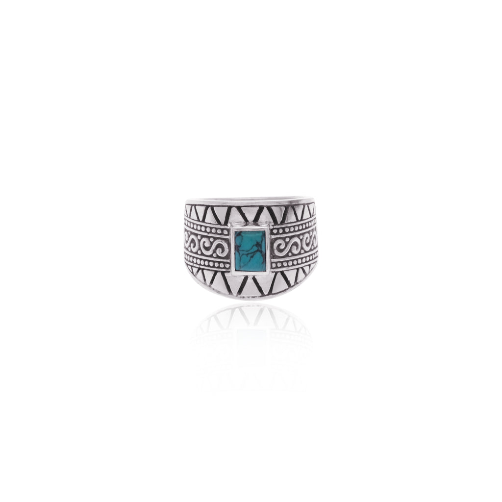 Bohemian Collection 925 Sterling Silver Band Ring