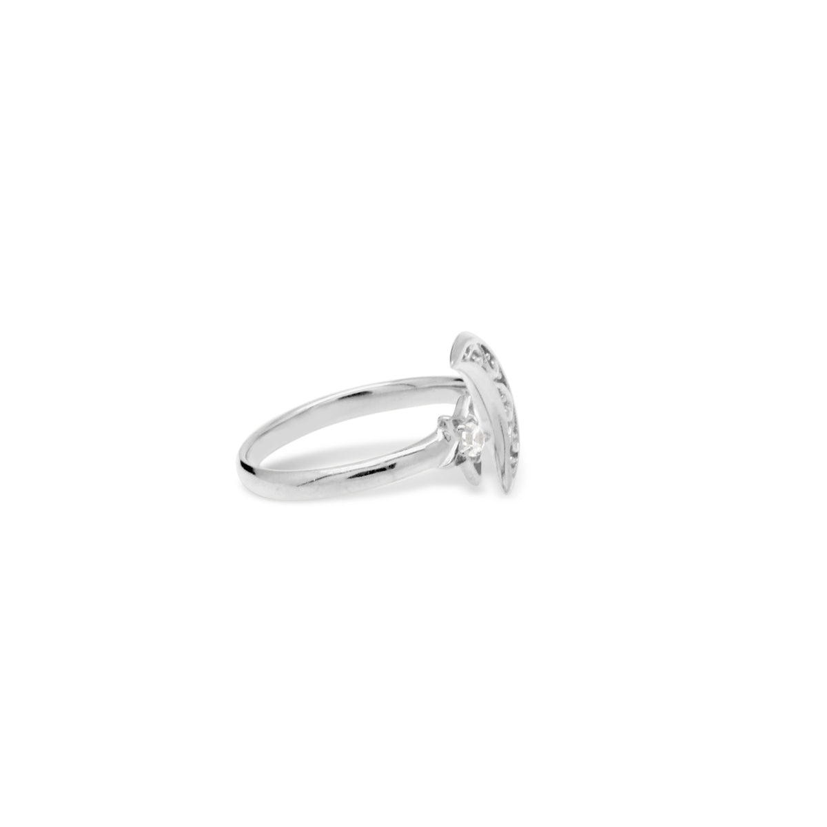 Cincin Perak Koleksi Celestial Bulan Bintang Sterling Silver 925 Single