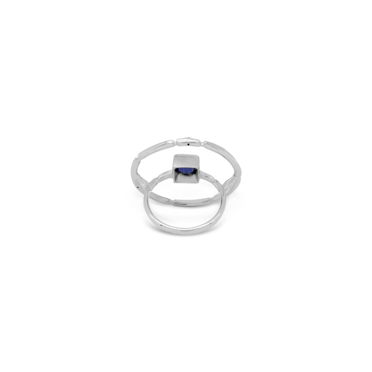 Cincin Perak 925 Koleksi Aeon Permata Iolite