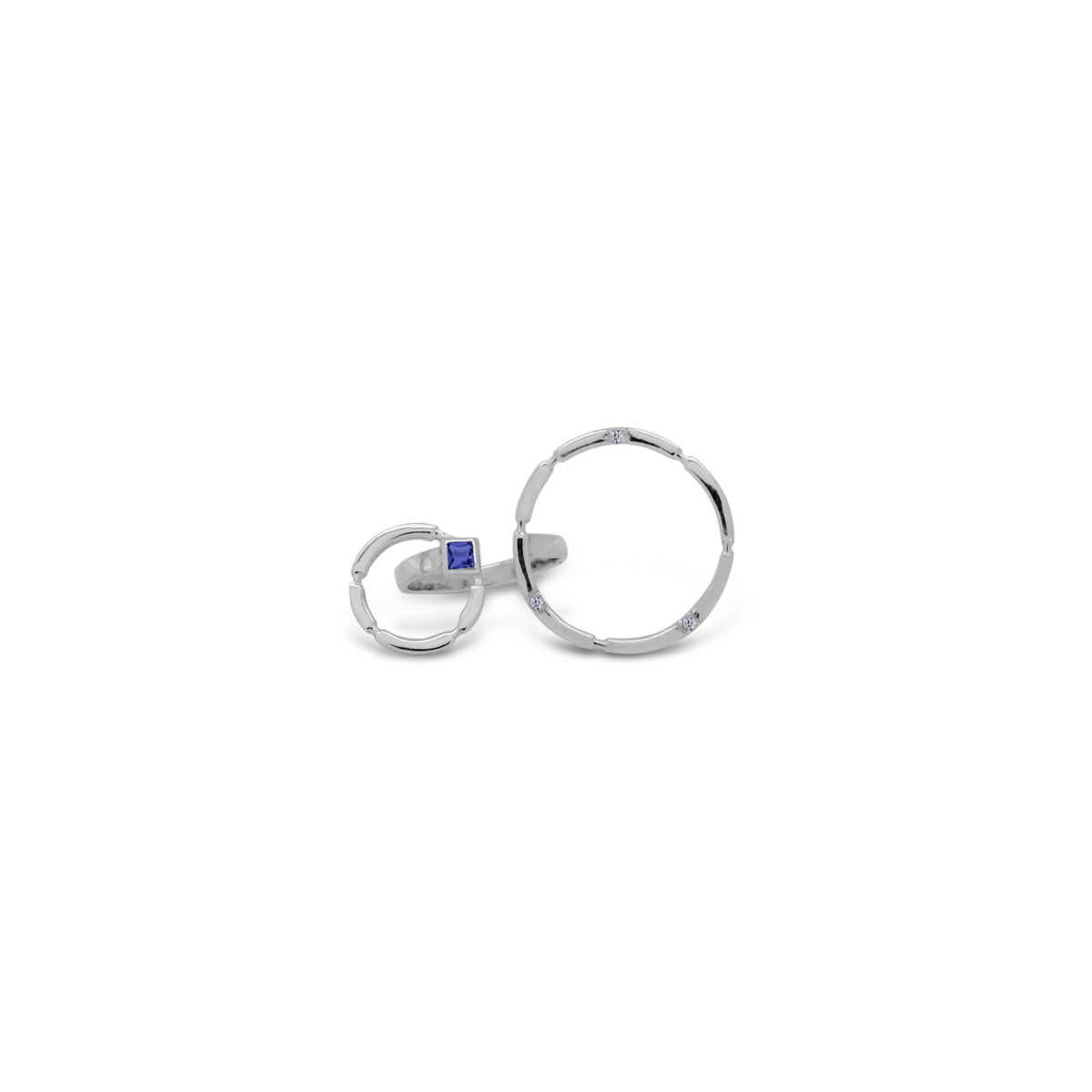 Cincin Perak 925 Koleksi Aeon Permata Iolite