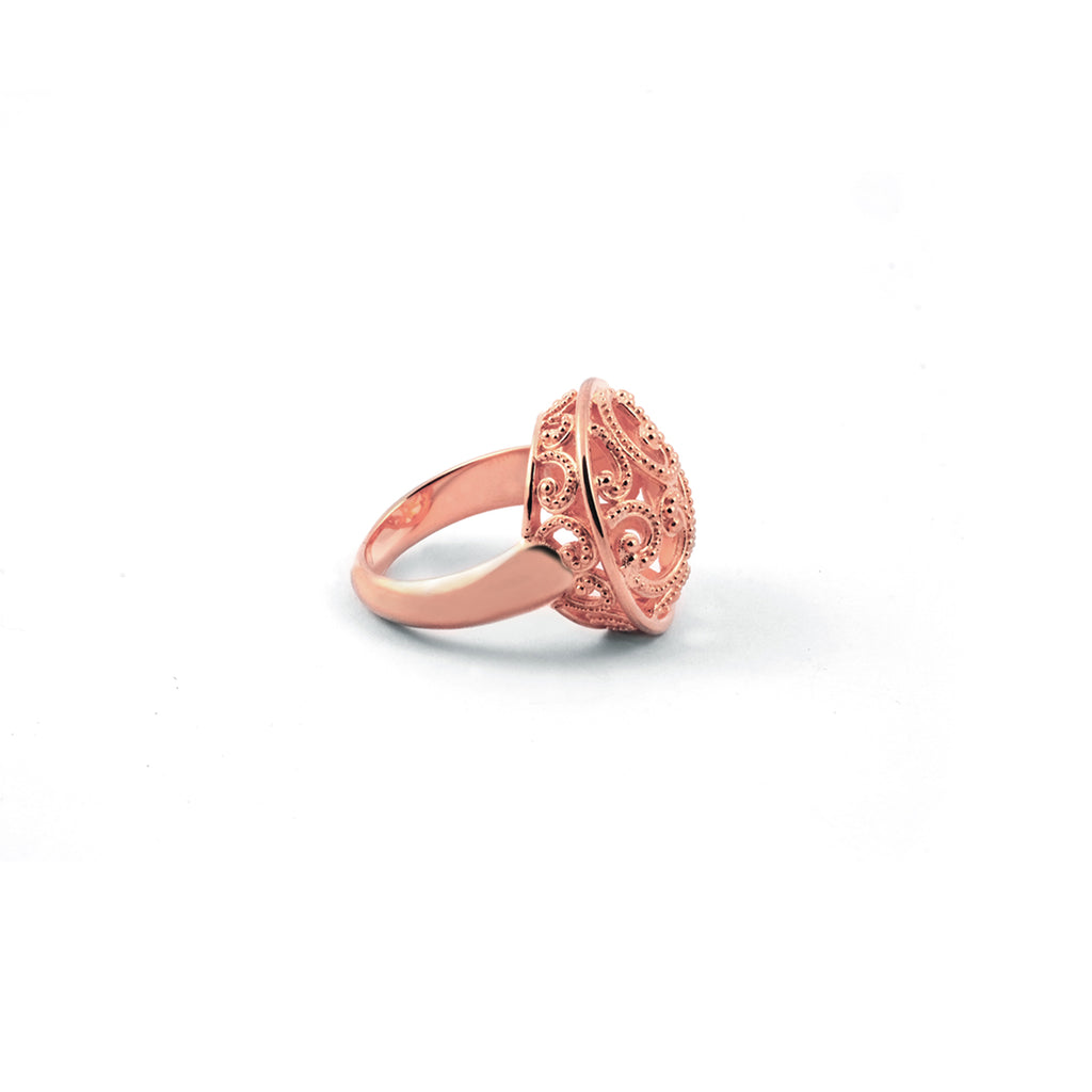 Cincin Cocktail Besar Perak 925 Koleksi Ombak Segara Sterling Silver
