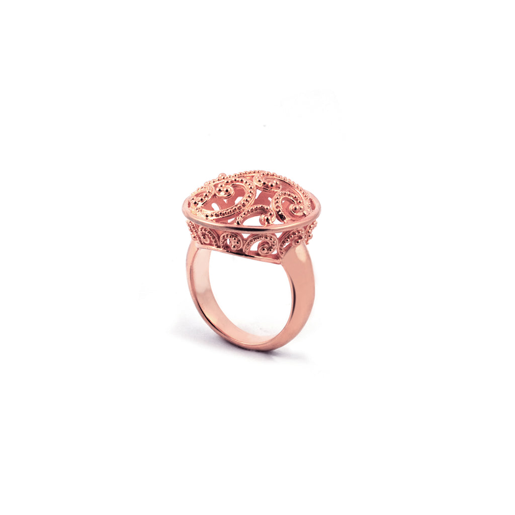 Cincin Cocktail Besar Perak 925 Koleksi Ombak Segara Sterling Silver