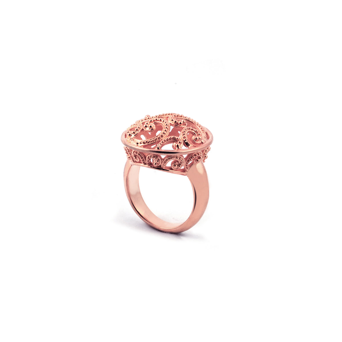 Cincin Cocktail Besar Perak 925 Koleksi Ombak Segara Sterling Silver