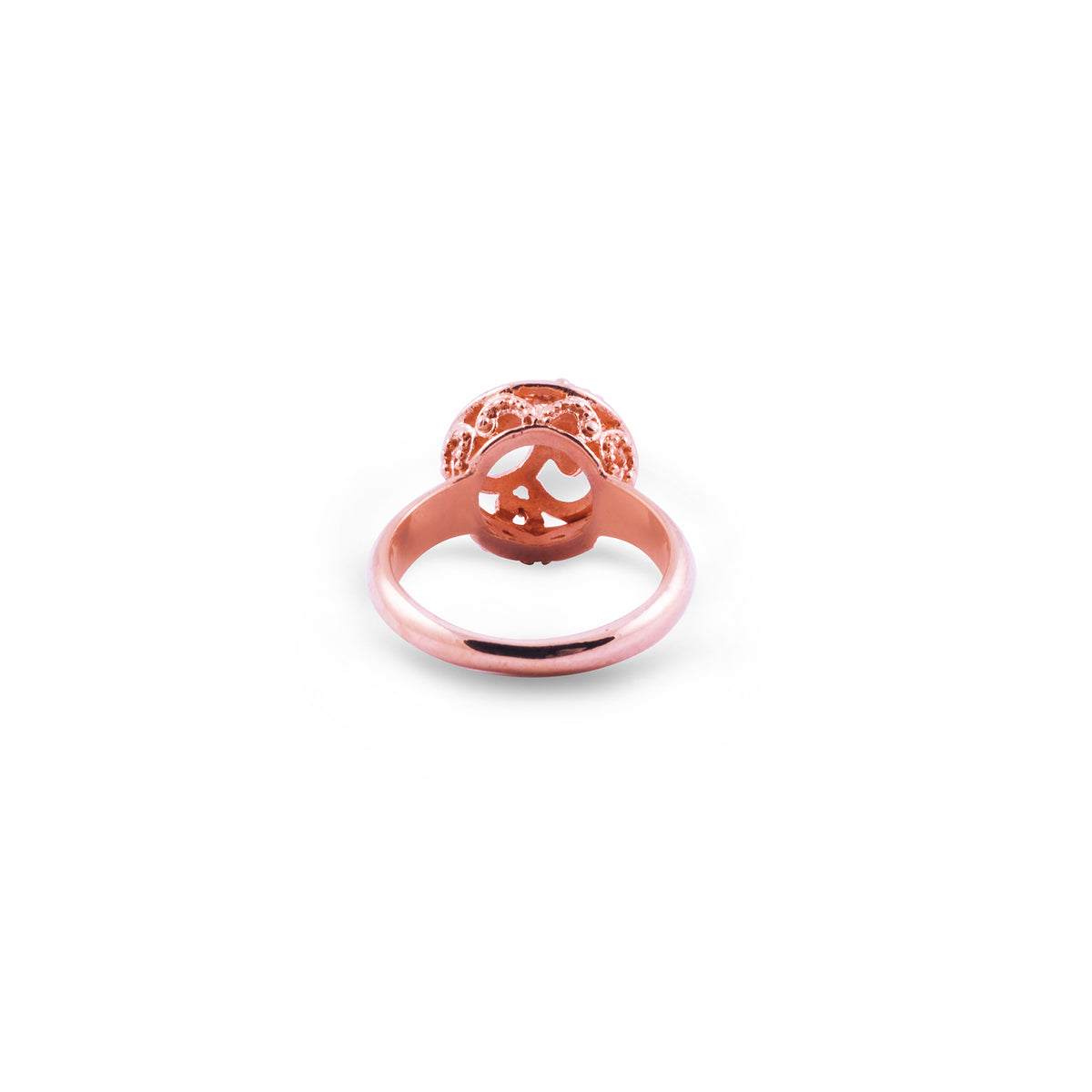 Small Sterling Silver 925 Sea Wave Cocktail Ring