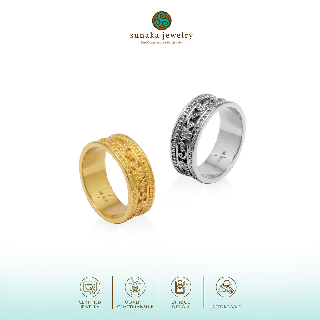 Cincin Koleksi Mandala Sterling Silver 925