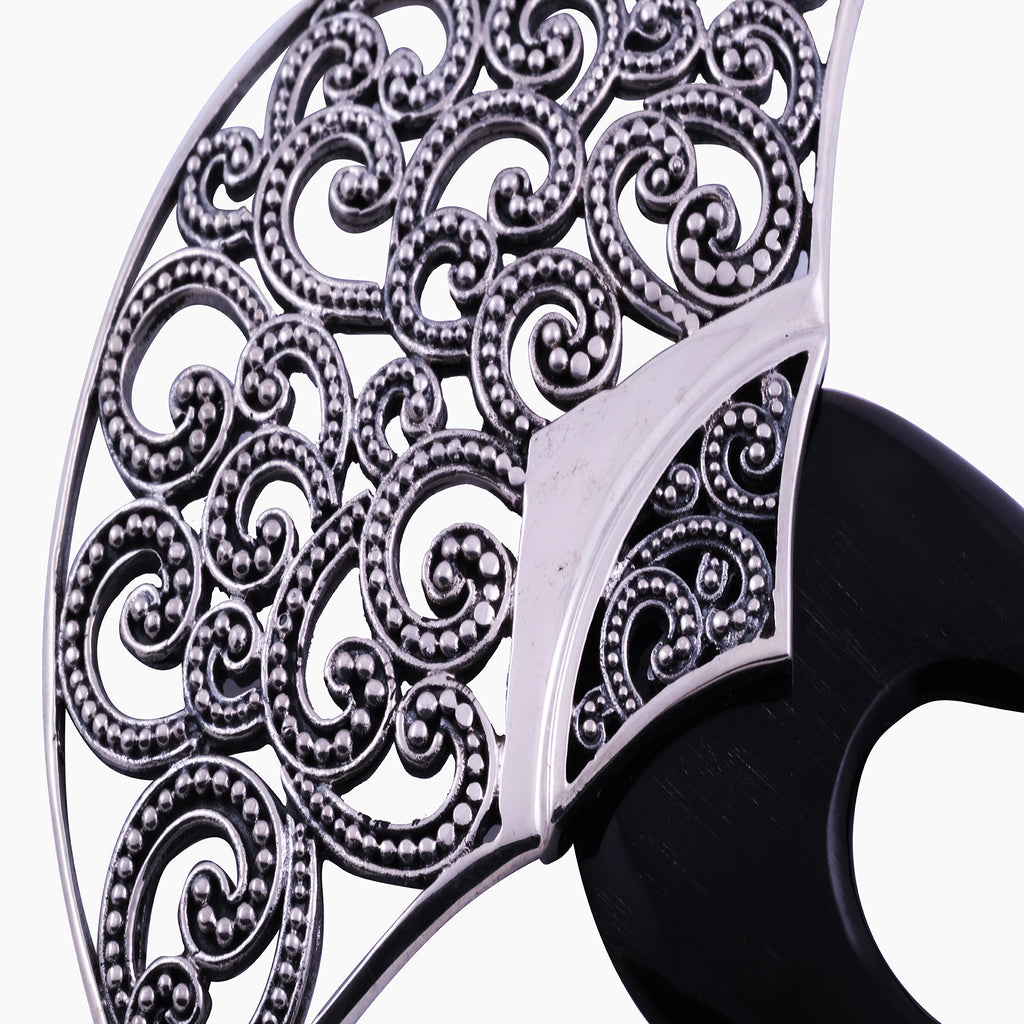 925 Silver Brooch Ombak Segara Collection