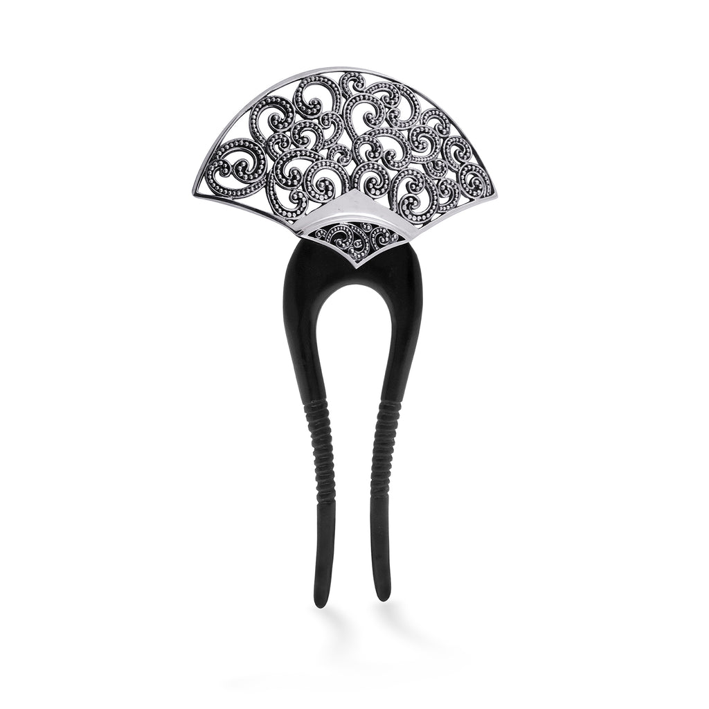 925 Silver Brooch Ombak Segara Collection