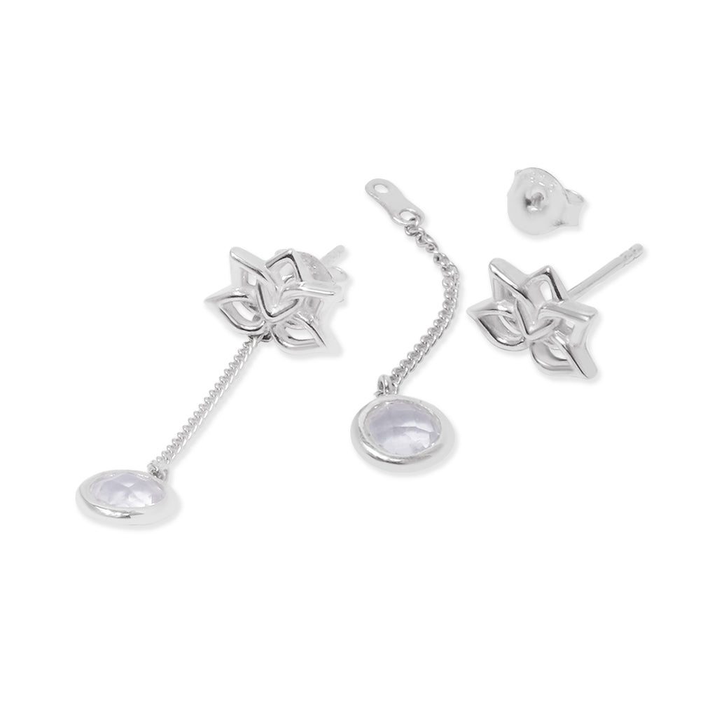 Water Lily Sterling Silver Earrings Collection