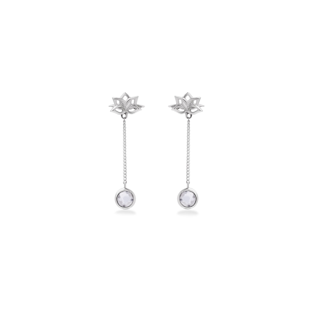 Water Lily Sterling Silver Earrings Collection