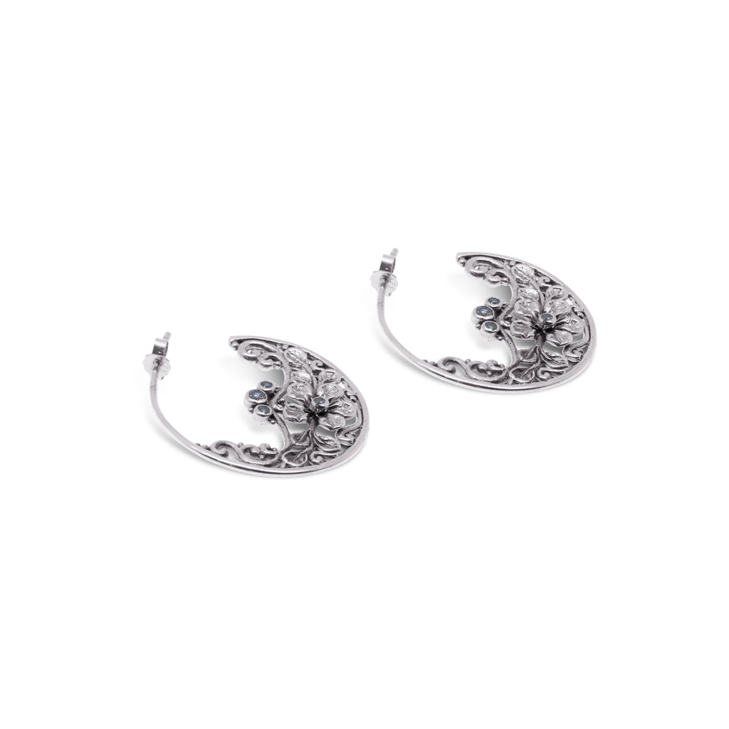 Anting Hoop Perak 925 Koleksi Flamboyan