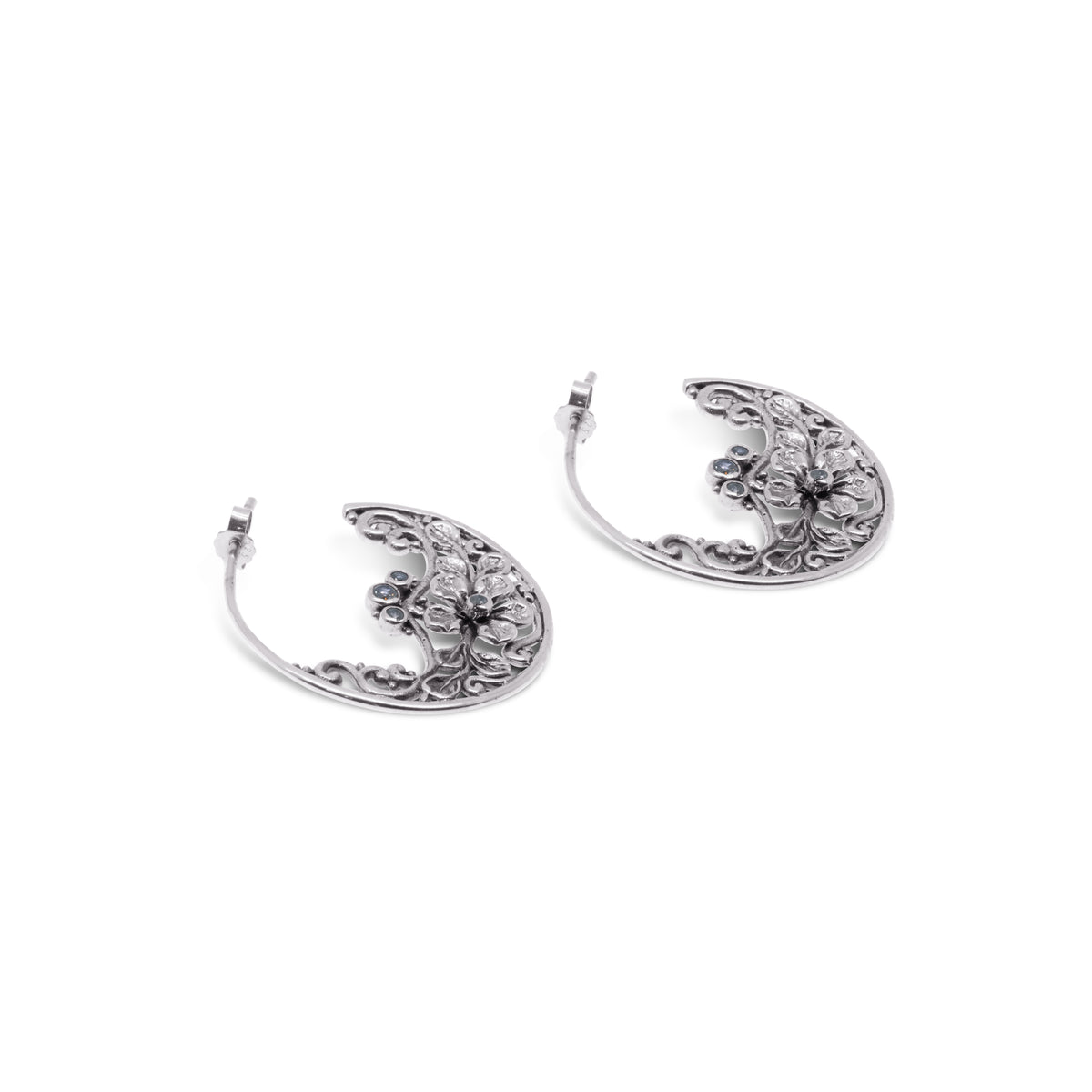 Anting Hoop Perak 925 Koleksi Flamboyan