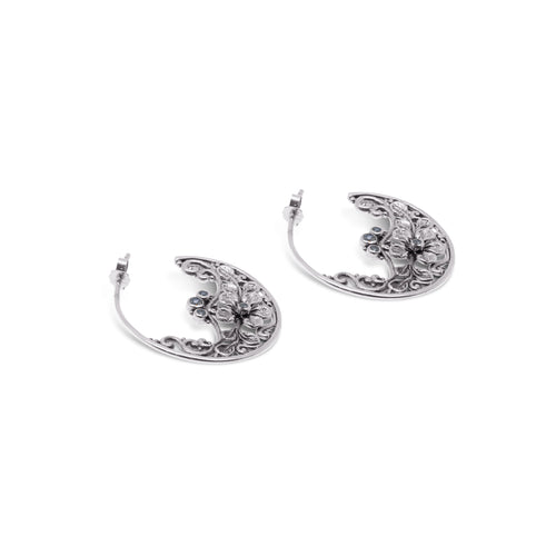 Anting Hoop Perak 925 Koleksi Flamboyan