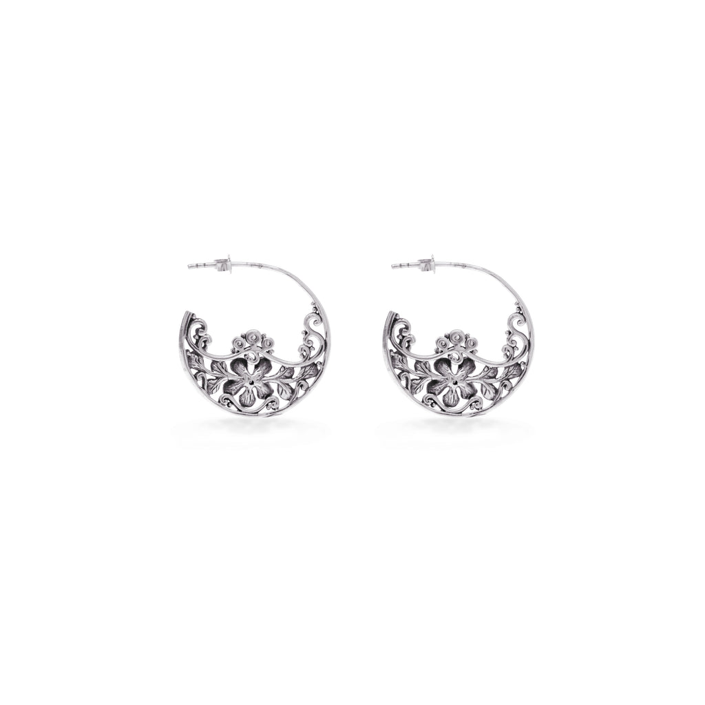Anting Hoop Perak 925 Koleksi Flamboyan