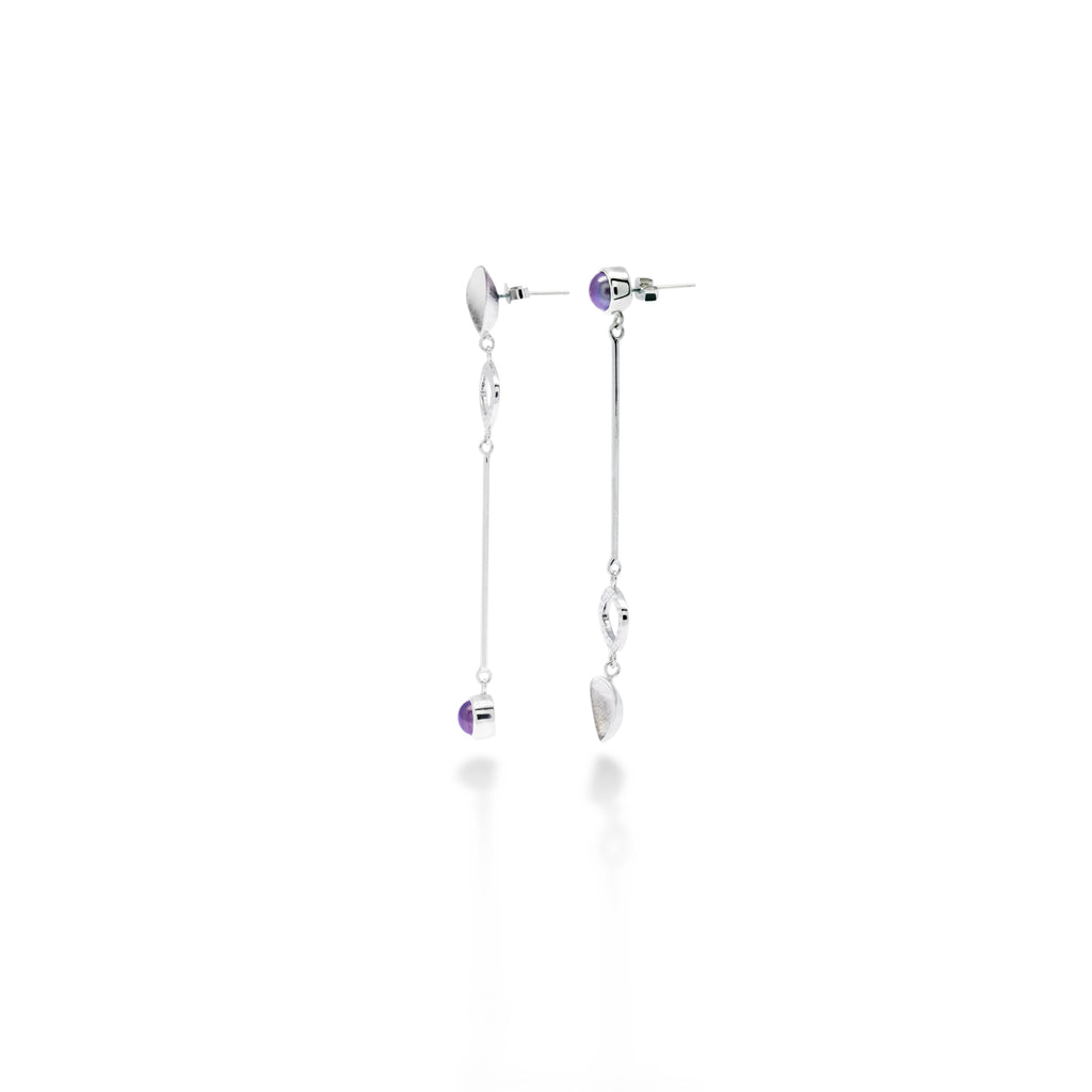 Dulcet Sterling Silver 925 Drop Earrings