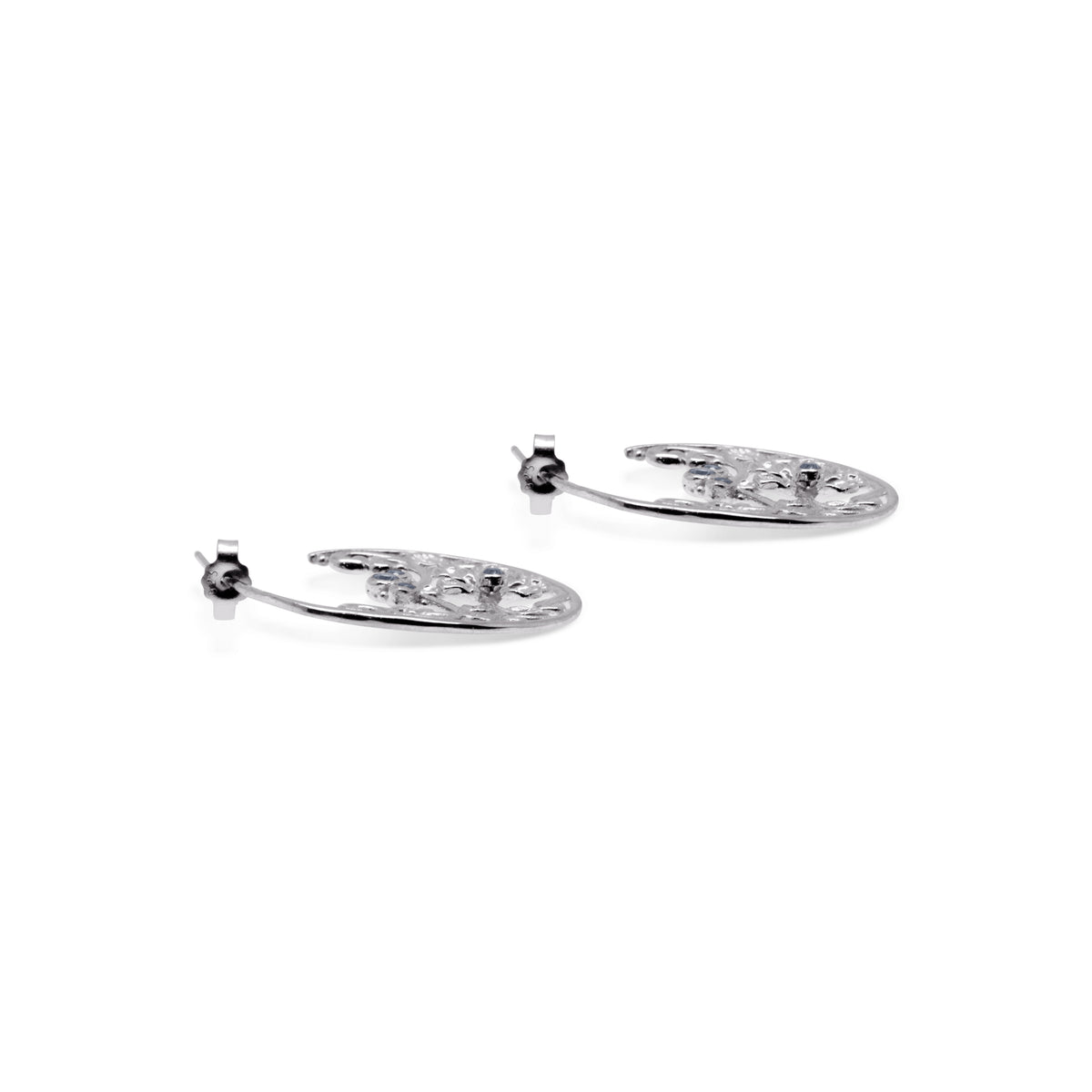 Anting Hoop Perak 925 Koleksi Flamboyan